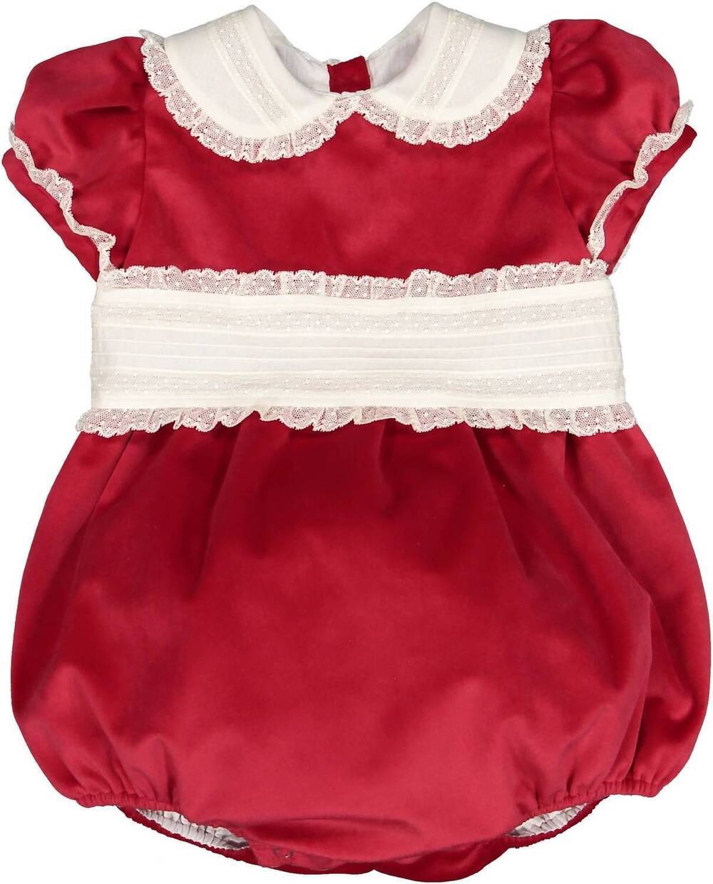 NEW SAL & PIMENTA kid's santa velvet bubble in red